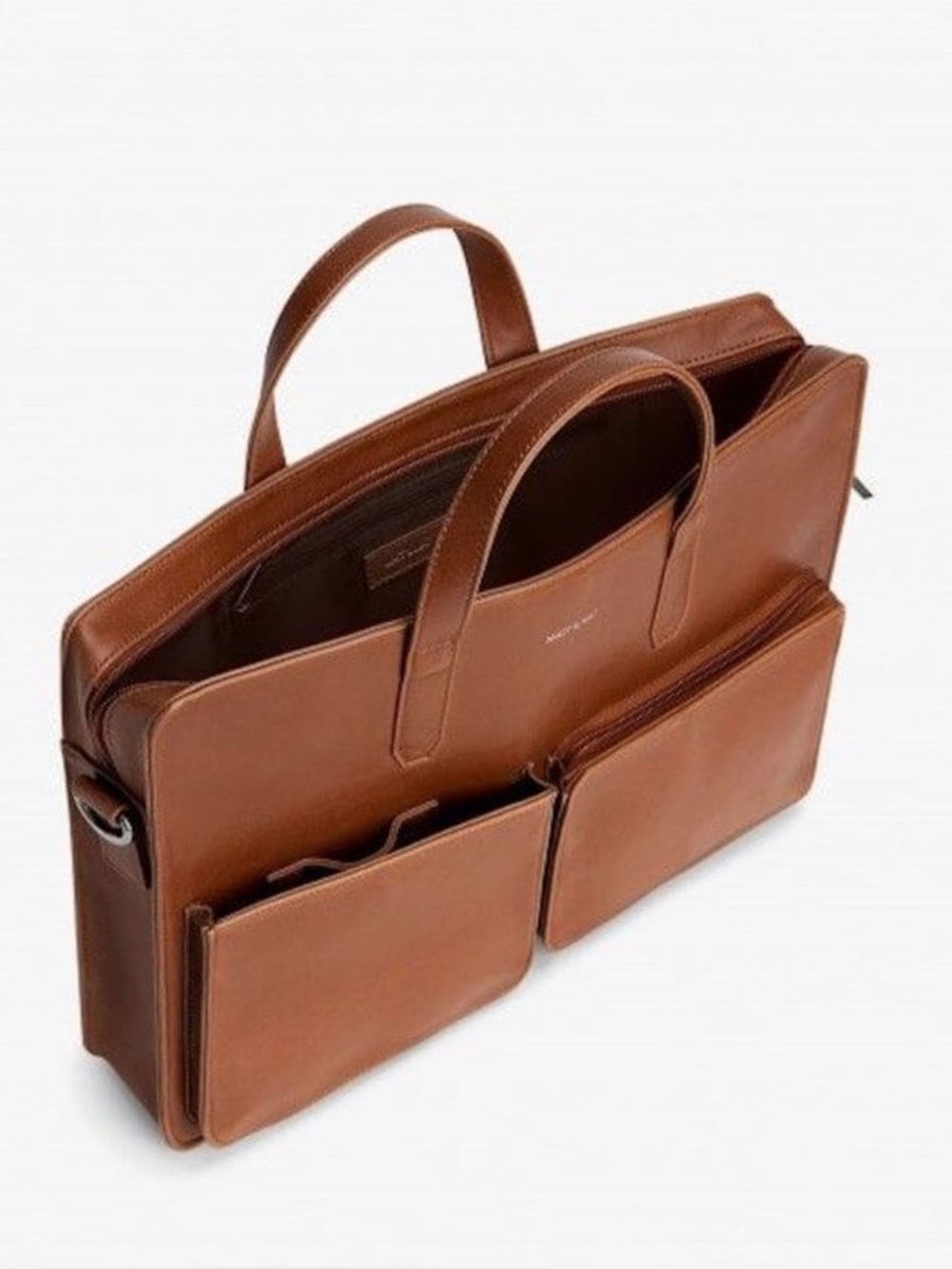 Matt & Nat Soren Vegan Leather Briefcase Vintage Collection Chili
